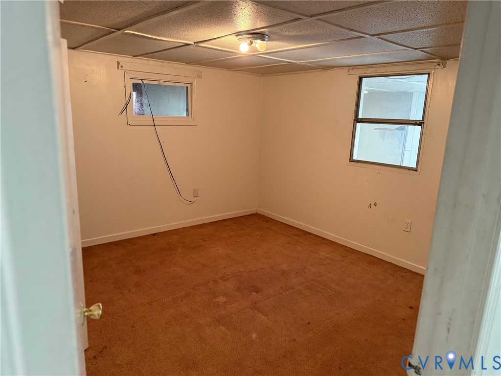 360 Clinton Road Cumberland, VA 23040 - Photo 32 of 33 Below grade area featuring carpet floors and a dro