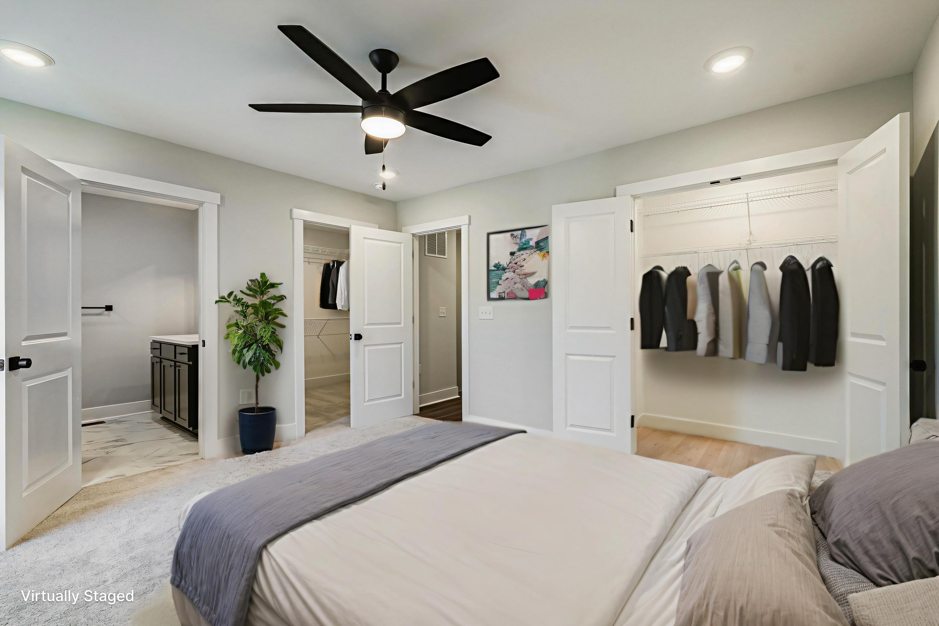5 Barnyard Circle Bridgewater, VA 22812 - Photo 26 of 75 a bedroom with a bed and a walk in closet