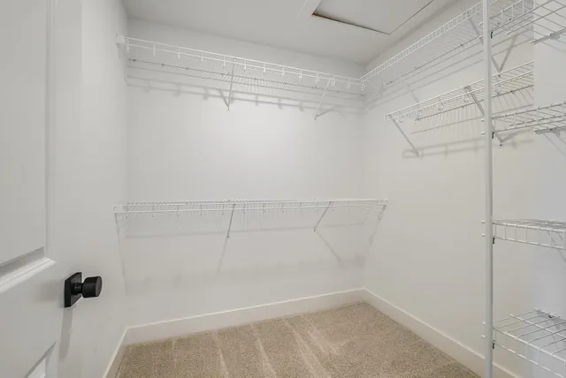 a workspace with a bookshelf