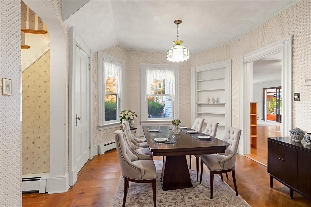 214 Graniteville Road Chelmsford, MA 01824 - Photo 9 of 42 a view of a dining room with furniture window and wooden floor