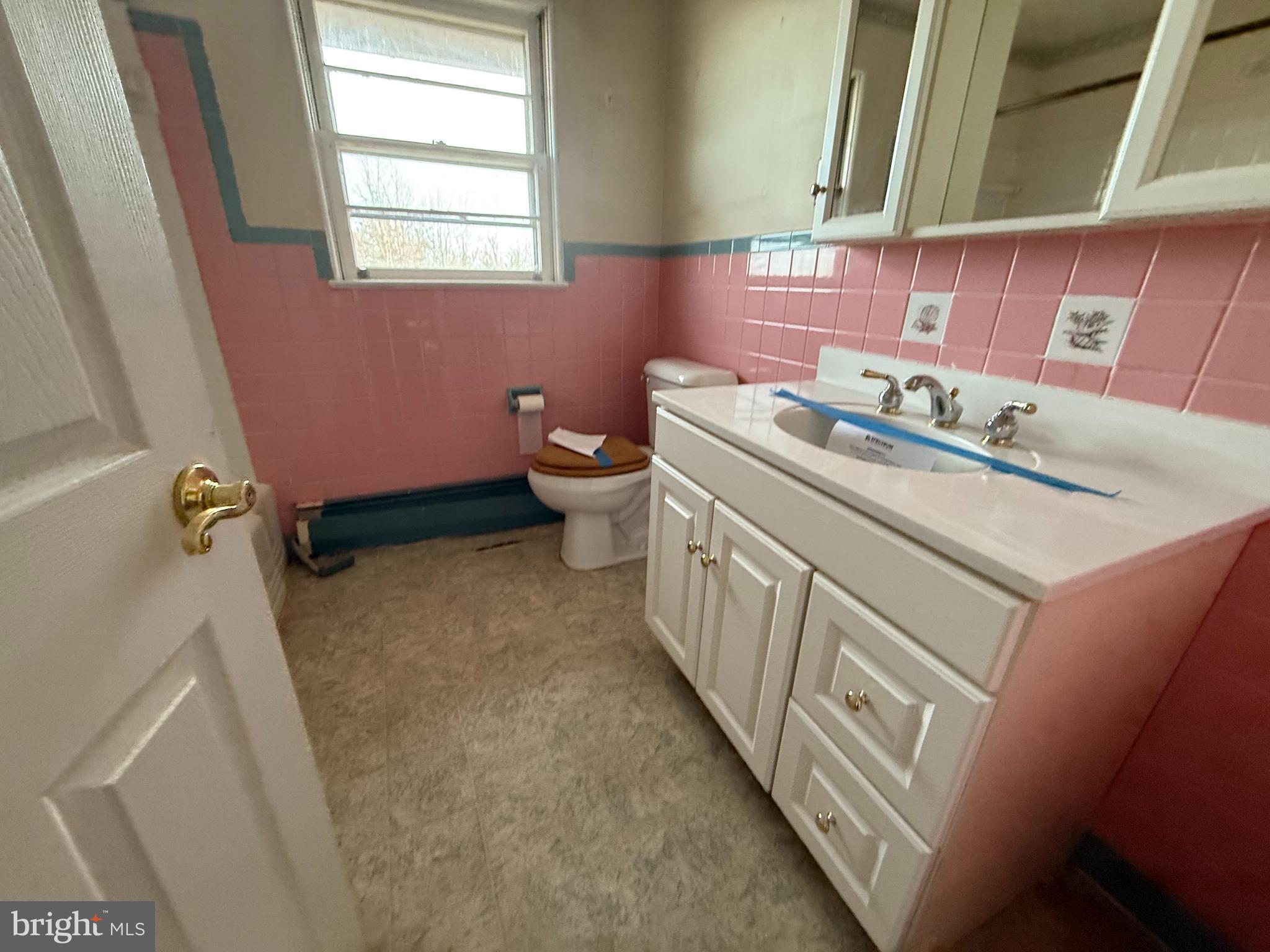 175 West Branch Road Barto, PA 19504 - Photo 9 of 17 a bathroom with a sink a toilet and a window
