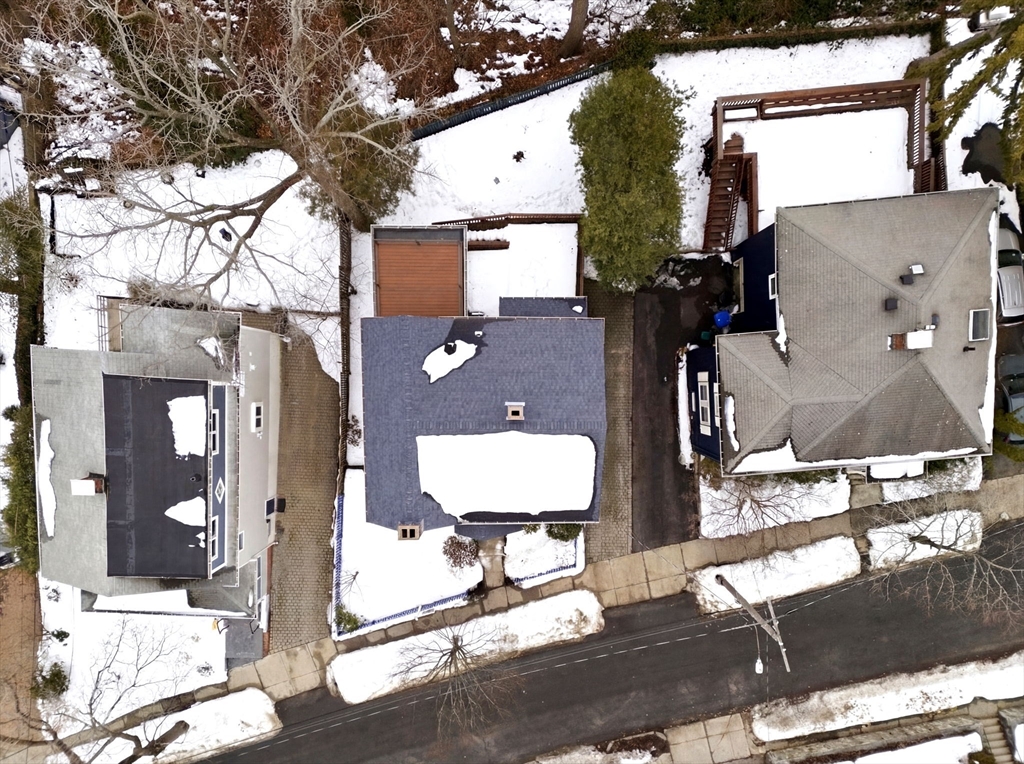 30 York Terrace Brookline, MA 02446 - Photo 35 of 39 an aerial view of houses with yard