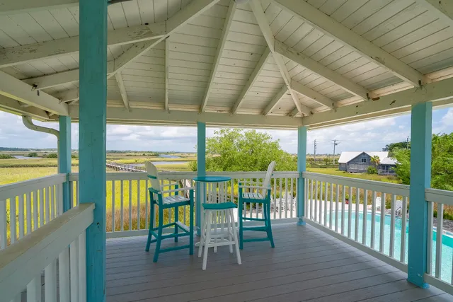 a view of an ocean with beach