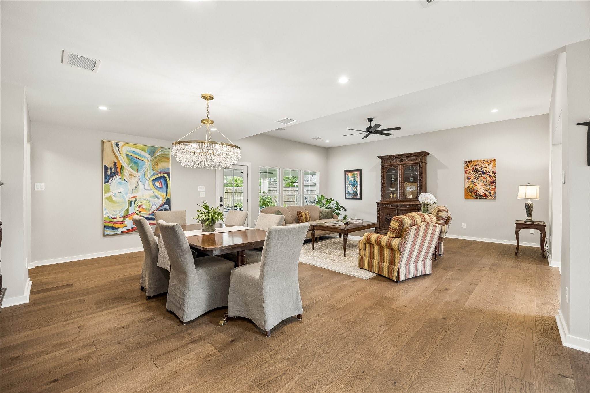 1059 Candlelight Lane Houston, TX 77018 - Photo 4 of 35 a view of a dining room with furniture window and wooden floor