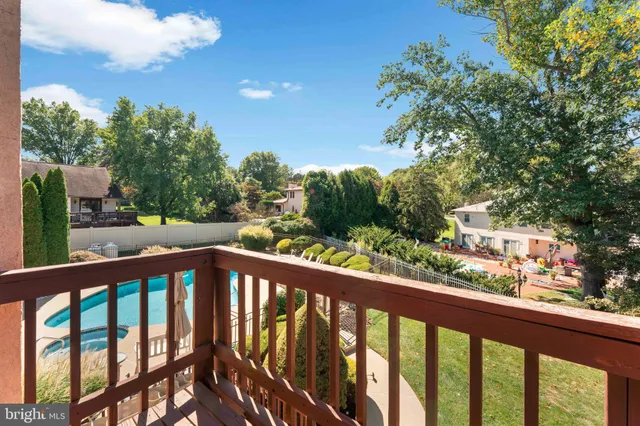 a view of a terrace with furniture