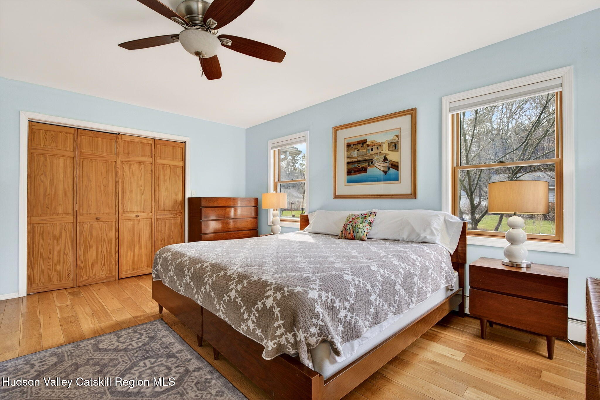 205 Esopus Creek Road Saugerties, NY 12477 - Photo 22 of 56 a bedroom with a large bed and a window