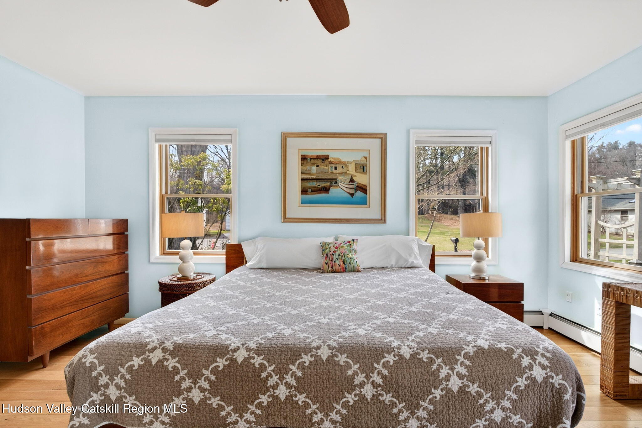 205 Esopus Creek Road Saugerties, NY 12477 - Photo 23 of 56 a bedroom with a large bed and a window