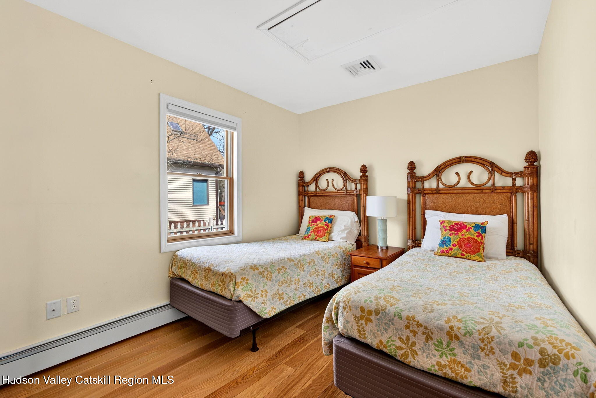 205 Esopus Creek Road Saugerties, NY 12477 - Photo 27 of 56 a bedroom with two beds and a night stand