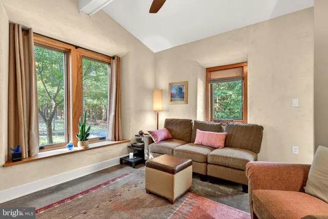 a view of balcony with wooden floor and plants