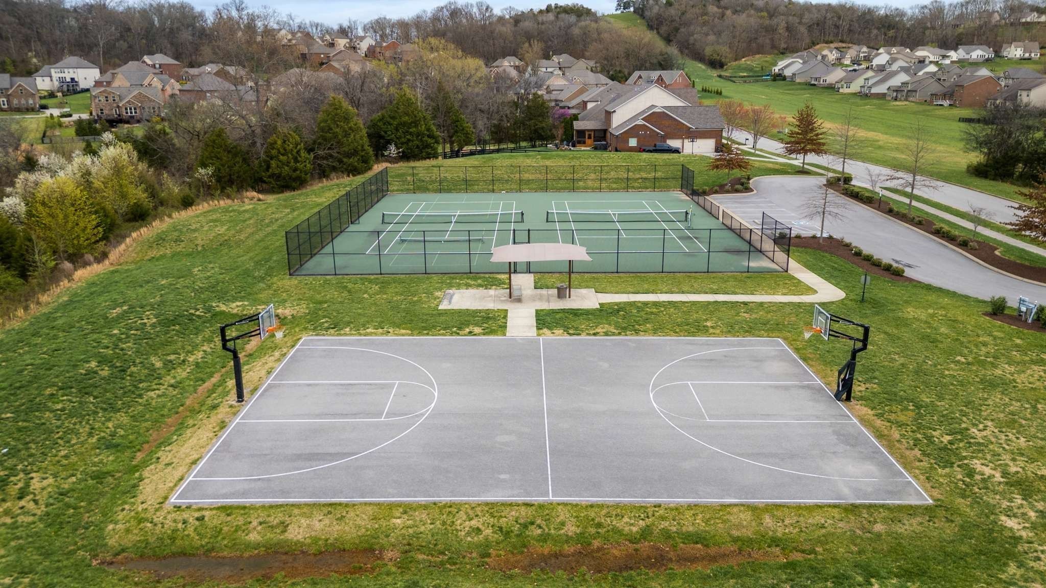 6772 Falls Ridge Lane College Grove, TN 37046 - Photo 67 of 68 a view of a swimming pool with a yard