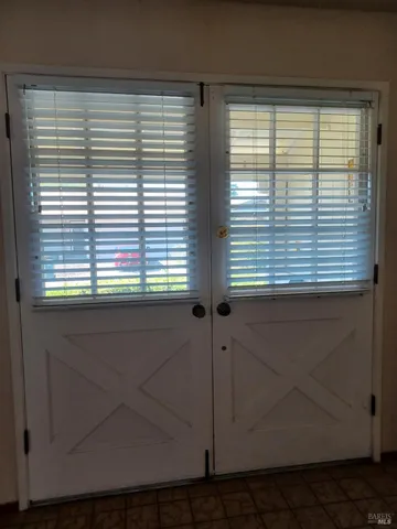 a view of a window in a room