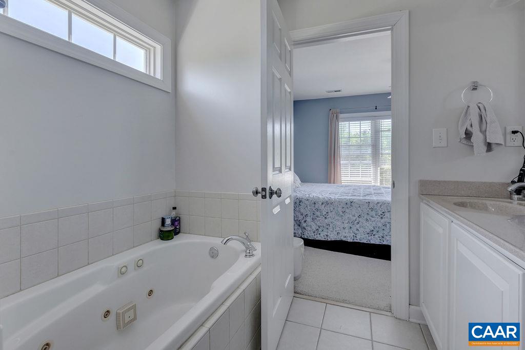 1290 Amber Ridge Road Crozet, VA 22901 - Photo 15 of 22 a bathroom with a tub a sink and mirror