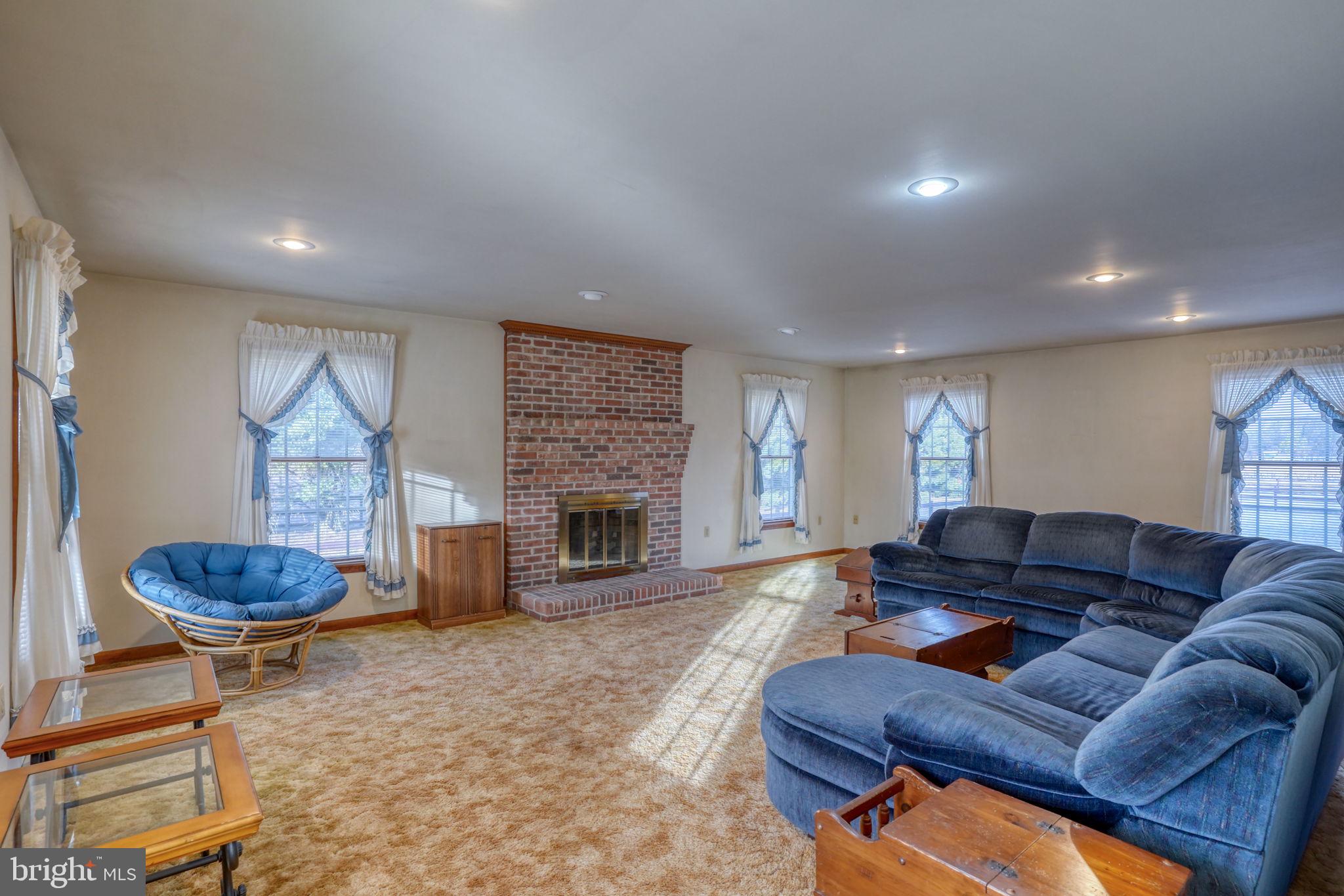 4059 Paradise Alley Road Felton, DE 19943 - Photo 18 of 60 Large living room w/wood burning fireplace