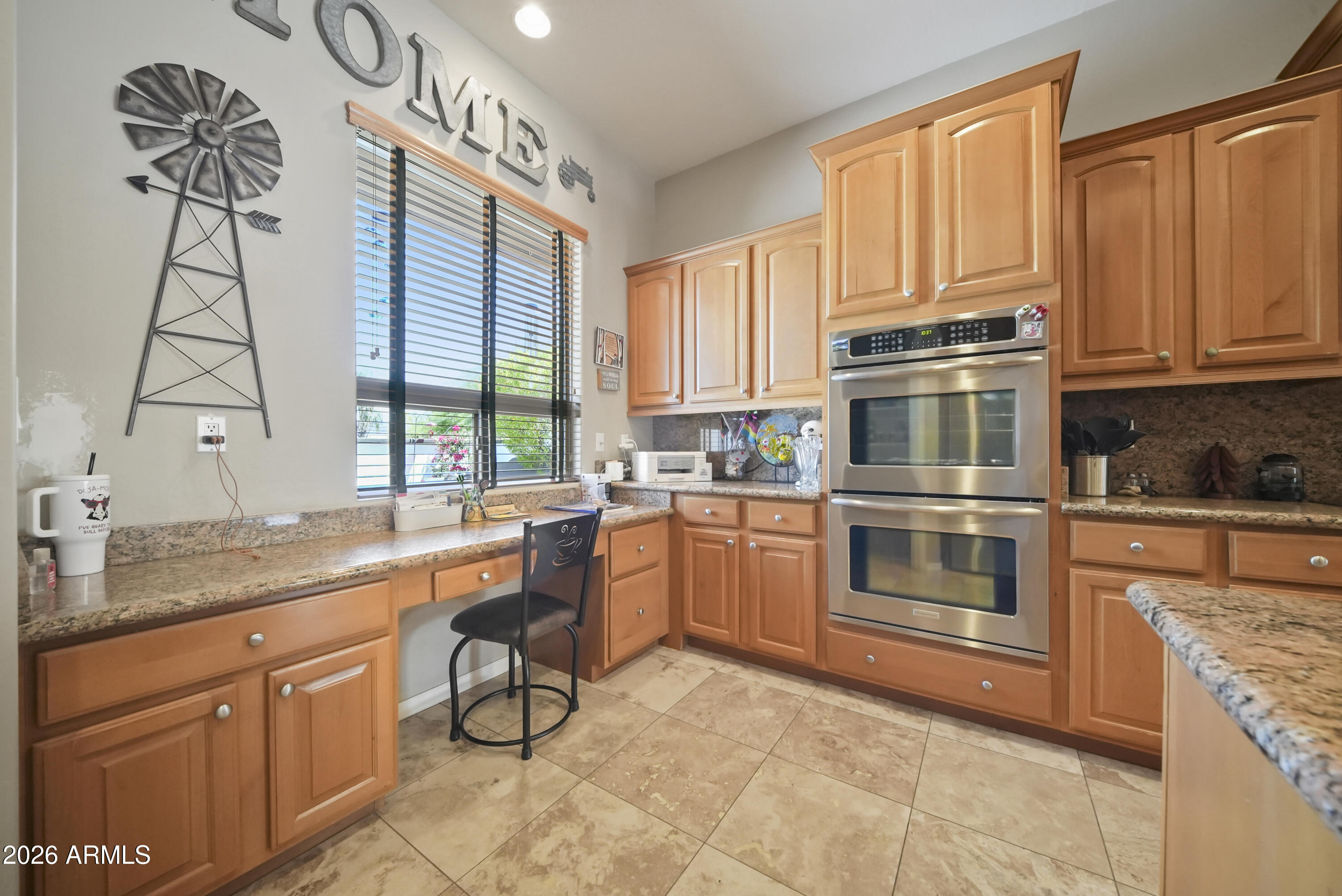 605 West Ridgecrest Road Phoenix, AZ 85086 - Photo 20 of 40 a kitchen with granite countertop a sink stainless steel appliances and cabinets