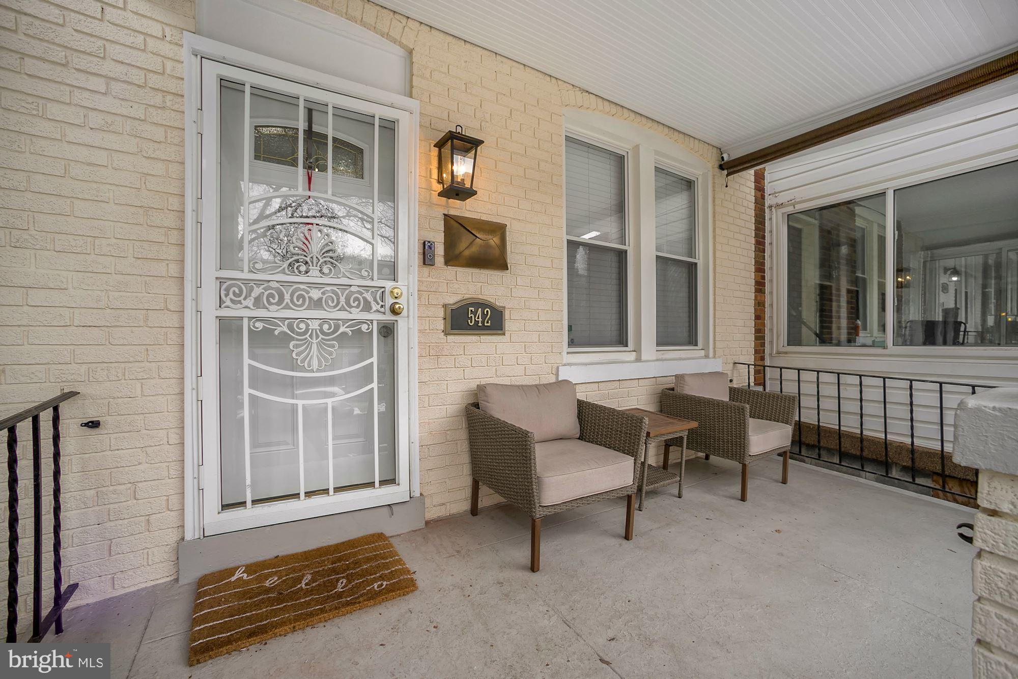 Inviting front porch