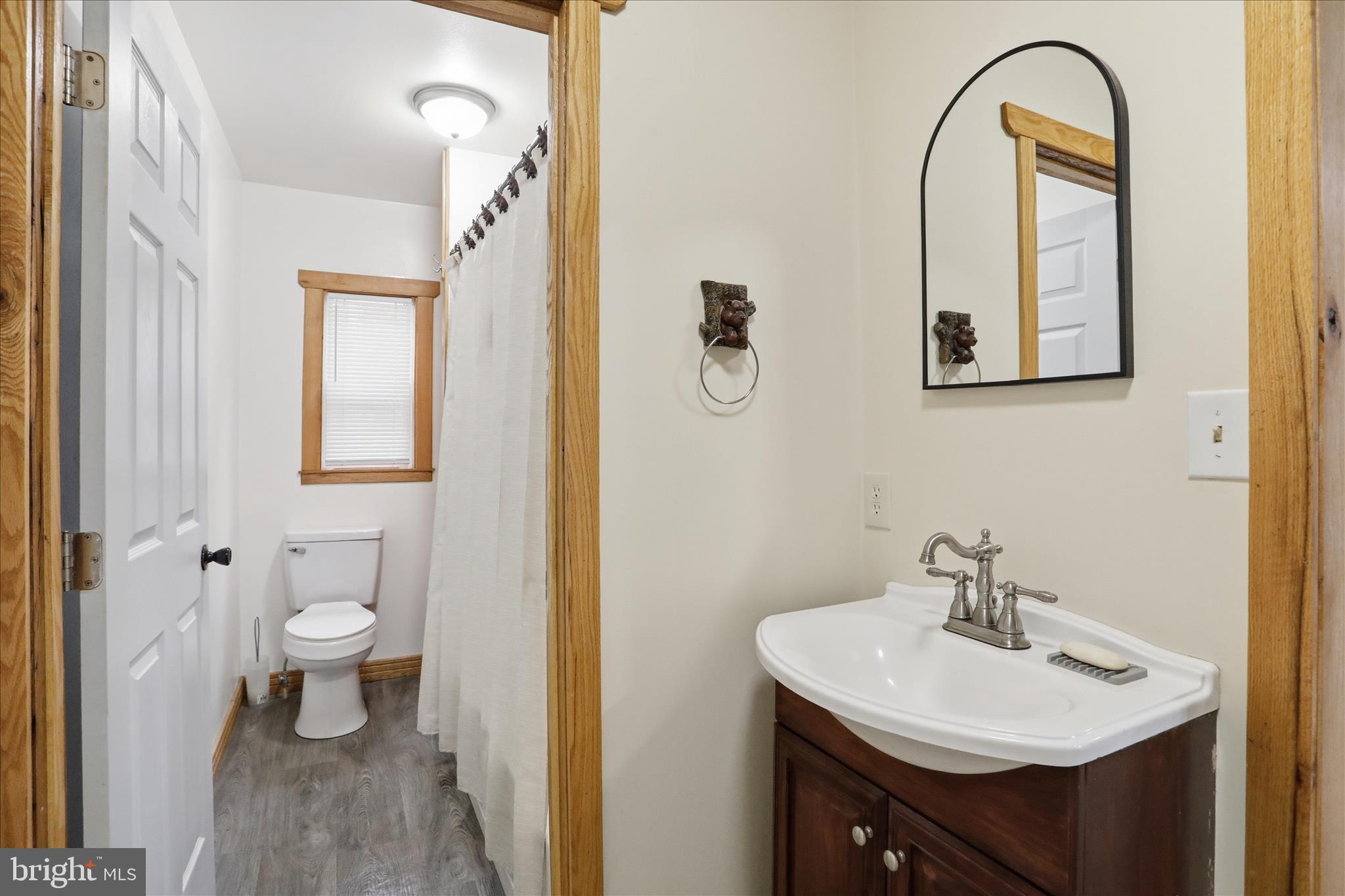 936 Johnny Cake Road Great Cacapon, WV 25422 - Photo 16 of 33 a bathroom with a sink and a toilet