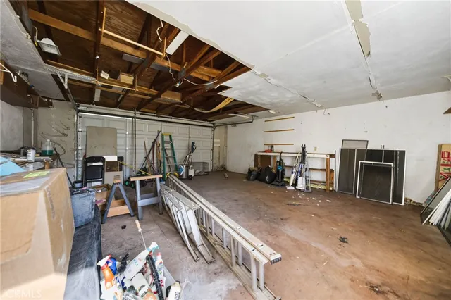 a view of a storage room