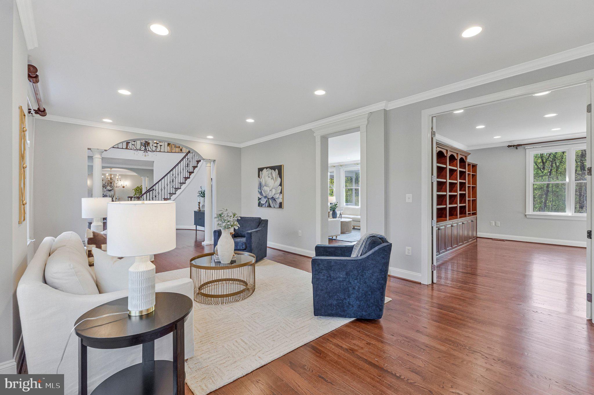 8611 Brook Road McLean, VA 22102 - Photo 13 of 104 a living room with furniture and wooden floor
