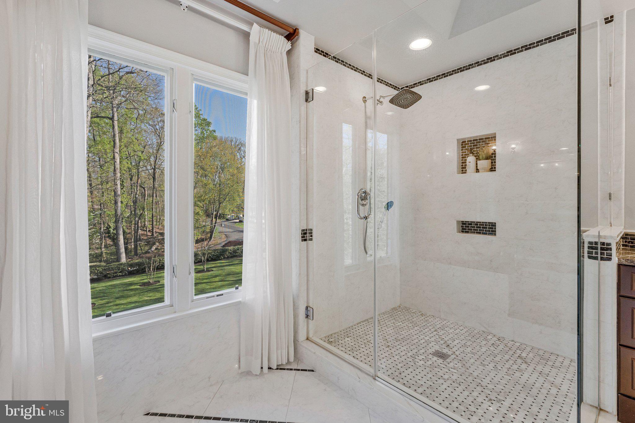 8611 Brook Road McLean, VA 22102 - Photo 54 of 104 Frameless glass shower