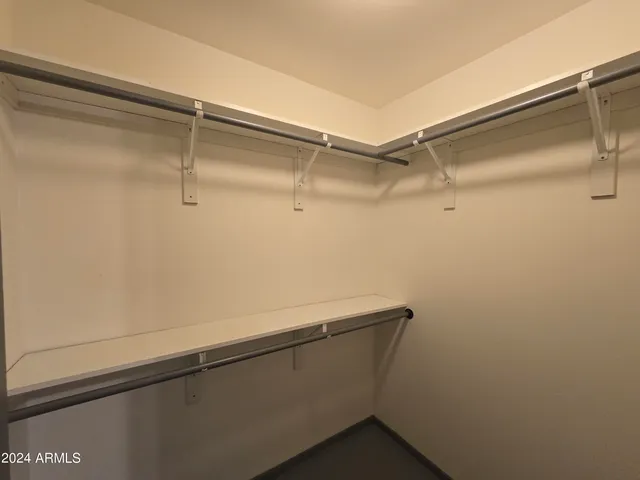 a close up view of racks on the wall