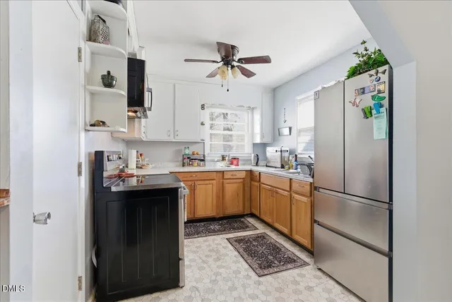 a workspace with furniture and window
