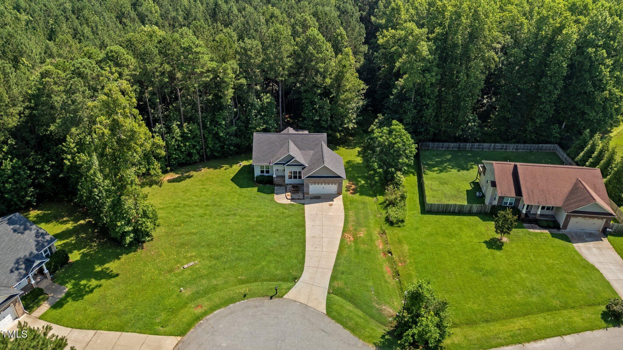 46 Trusting Lane Middlesex, NC 27557 - Photo 12 of 35 an aerial view of a house