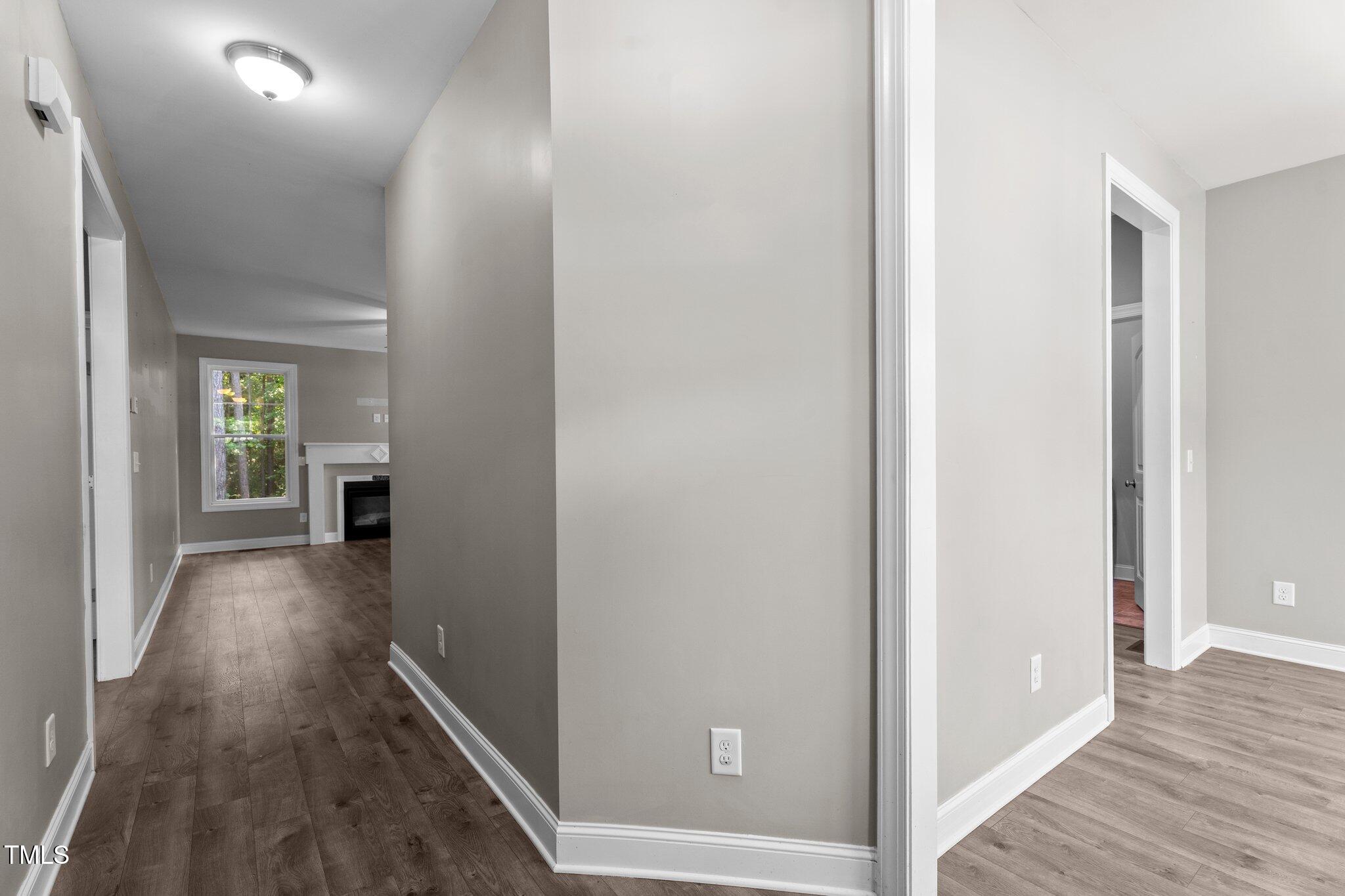 46 Trusting Lane Middlesex, NC 27557 - Photo 14 of 35 a view of hallway with wooden floor
