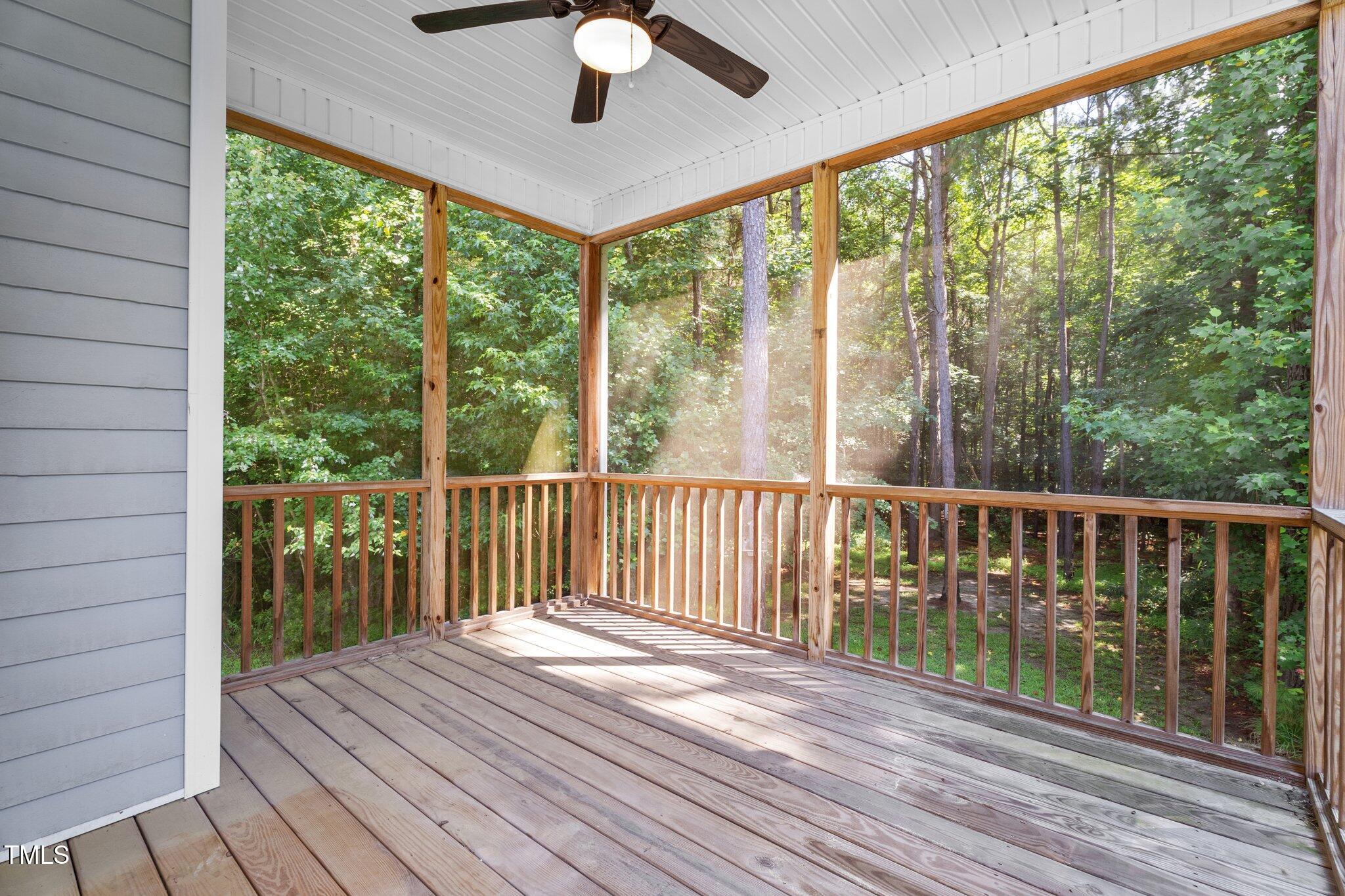 46 Trusting Lane Middlesex, NC 27557 - Photo 34 of 35 a view of balcony with wooden floor