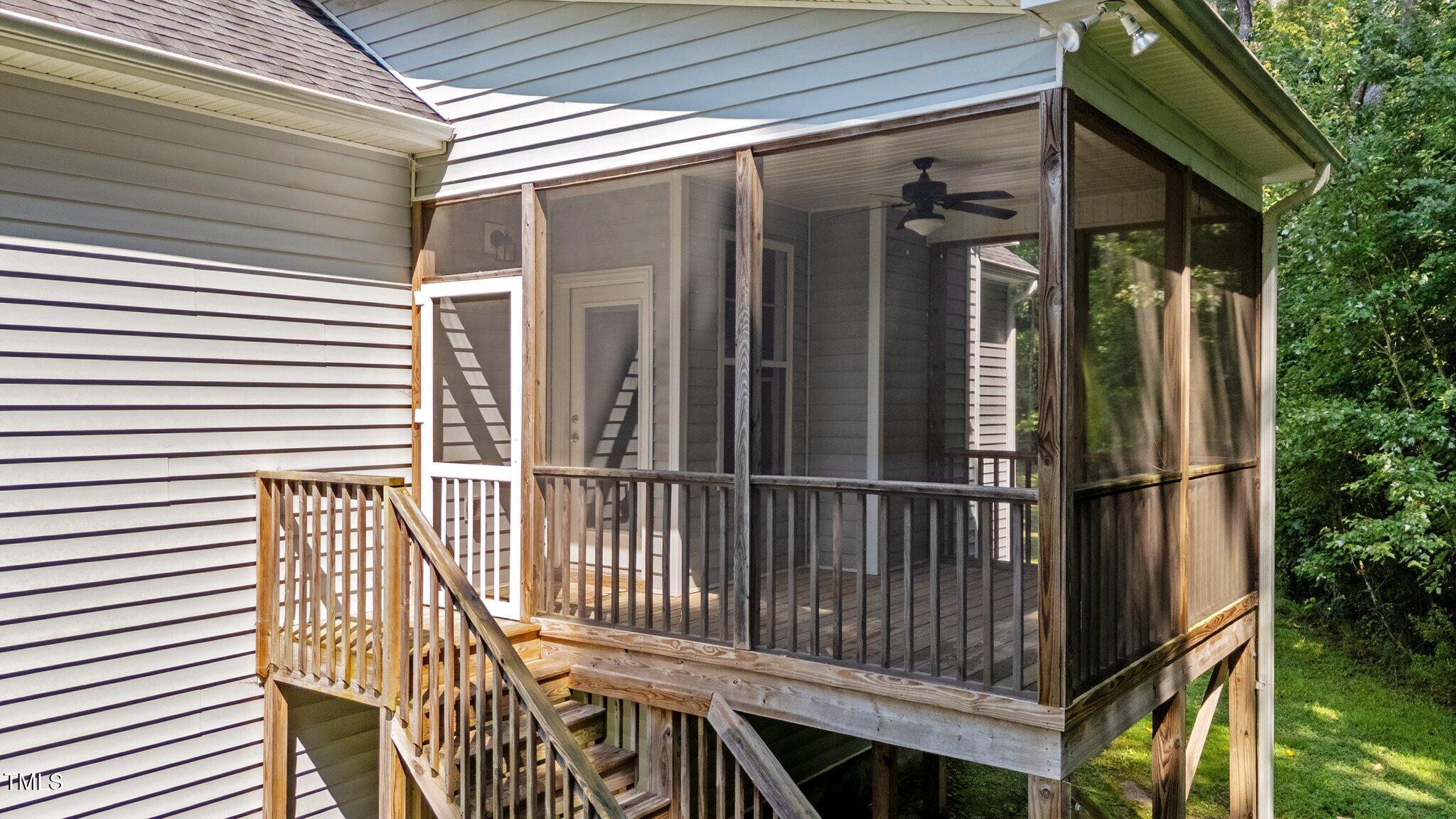 46 Trusting Lane Middlesex, NC 27557 - Photo 7 of 35 a view of a balcony with door