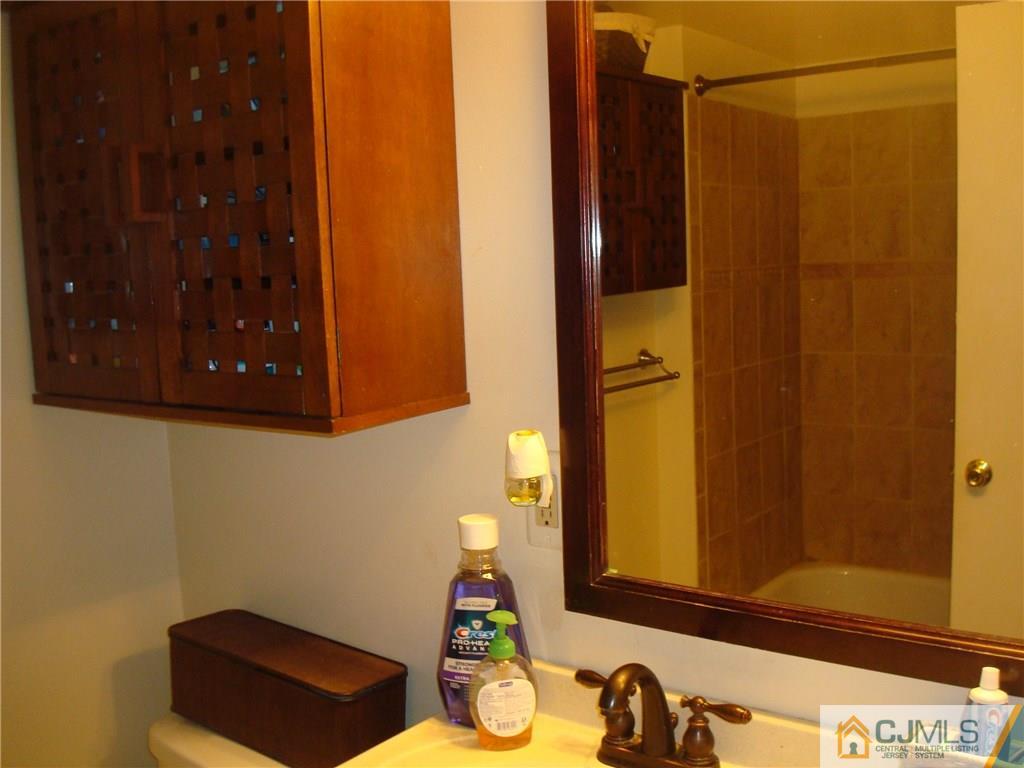 317 Edpas Road, Unit 317 New Brunswick, NJ 08901 - Photo 8 of 9 a bathroom with a sink and a mirror