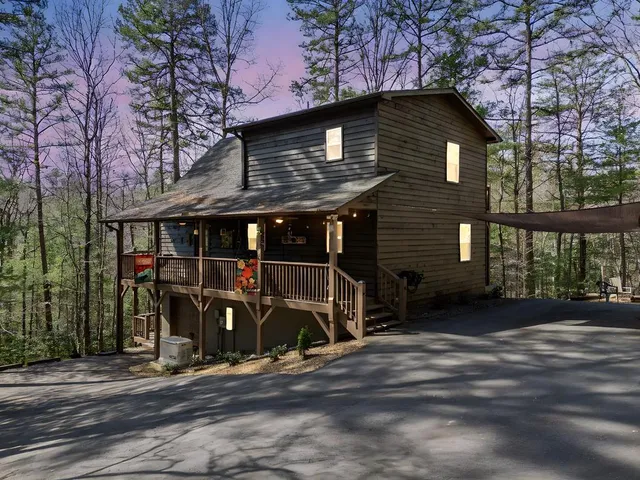a front view of a house with balcony