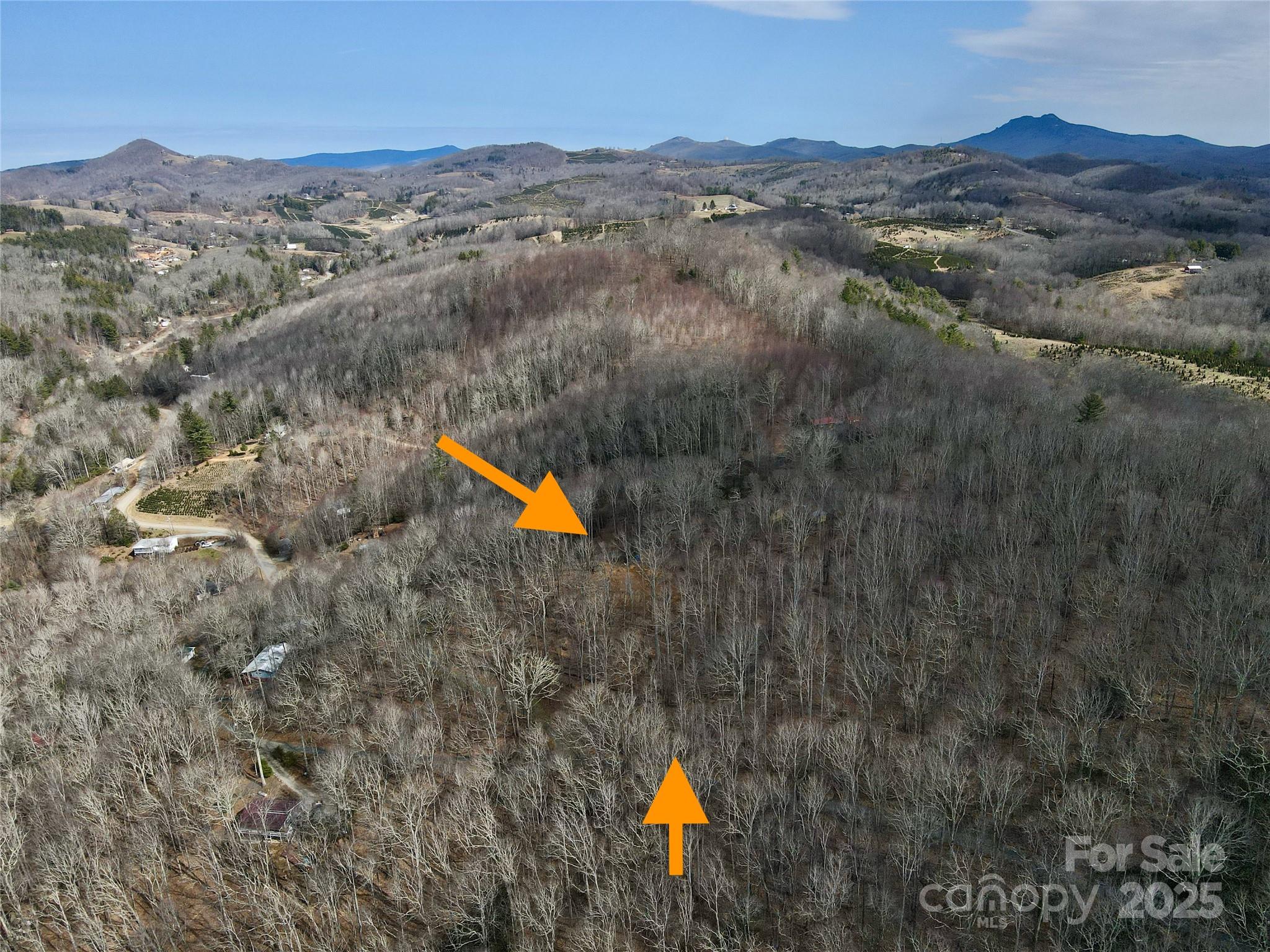Tbd Old Chestnut Mountain Road Newland, NC 28657 - Photo 14 of 19 an aerial view of a house with a yard and a forest