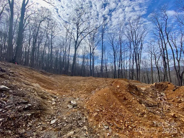 a view of a backyard of the house
