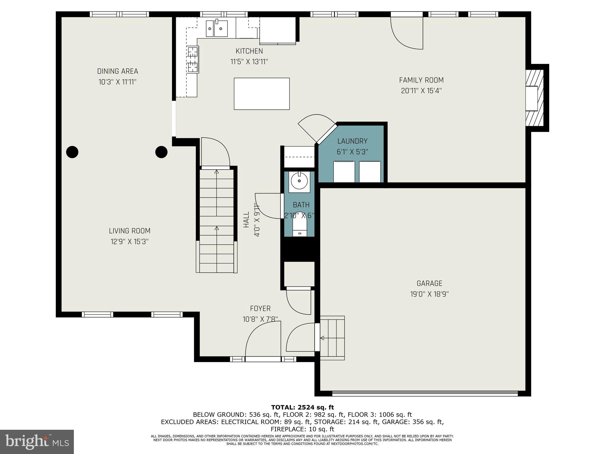 16033 Kings Mountain Road Woodbridge, VA 22191 - Photo 45 of 46 Main Level Floor Plan