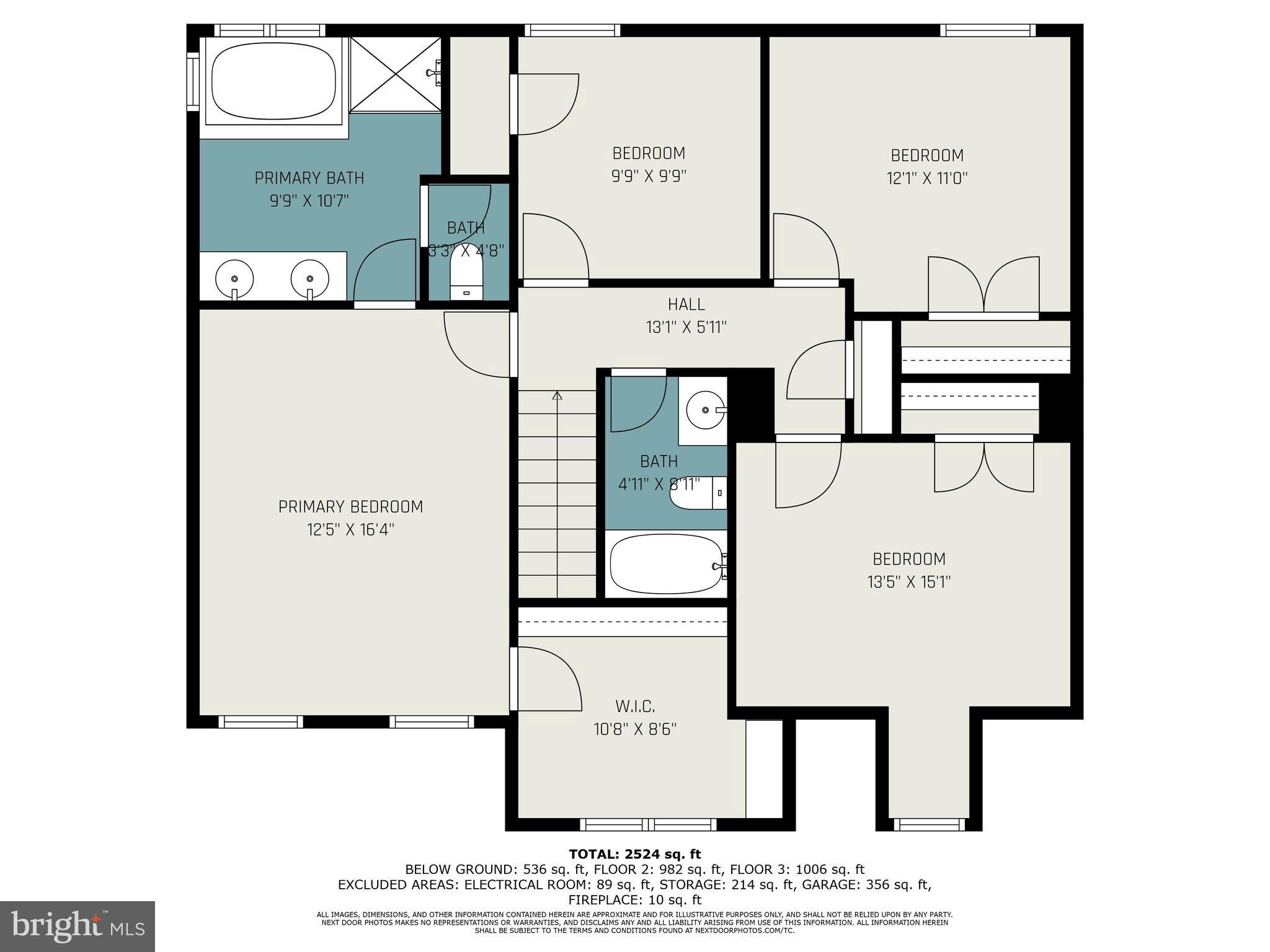 16033 Kings Mountain Road Woodbridge, VA 22191 - Photo 46 of 46 Upstairs Floor Plan