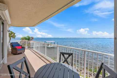 a view of roof deck with seating space