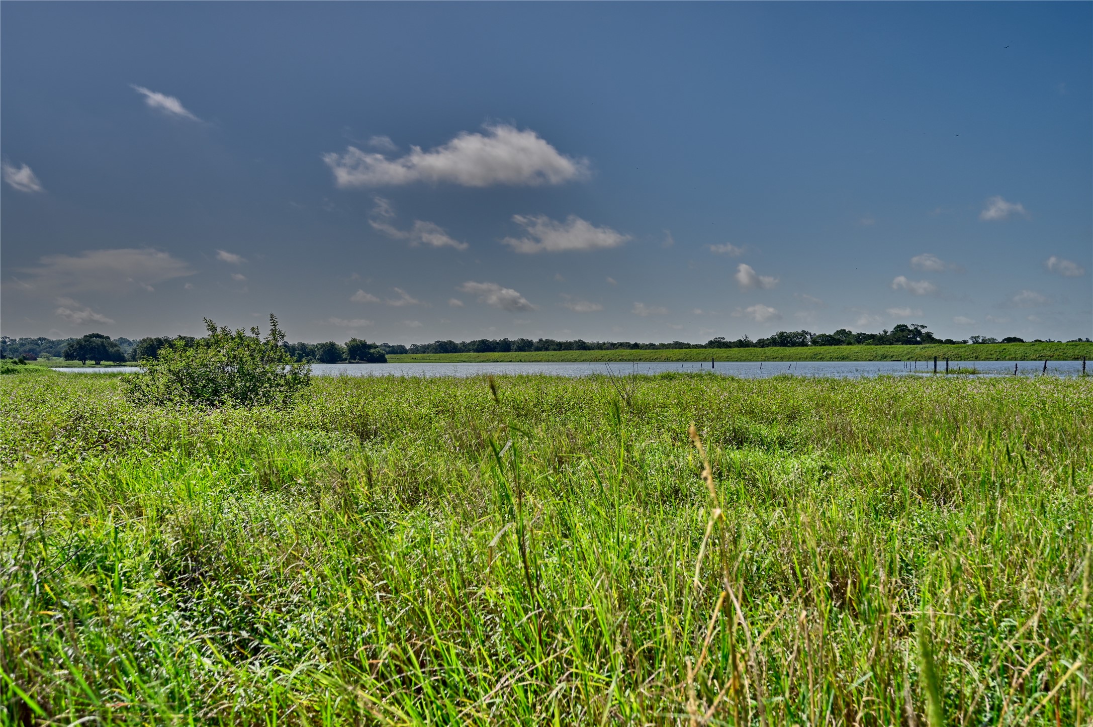 514 Trailer Park Road Carmine, TX 78932 - Photo 6 of 19 a view of a lake in front of house with yard and outdoor seating