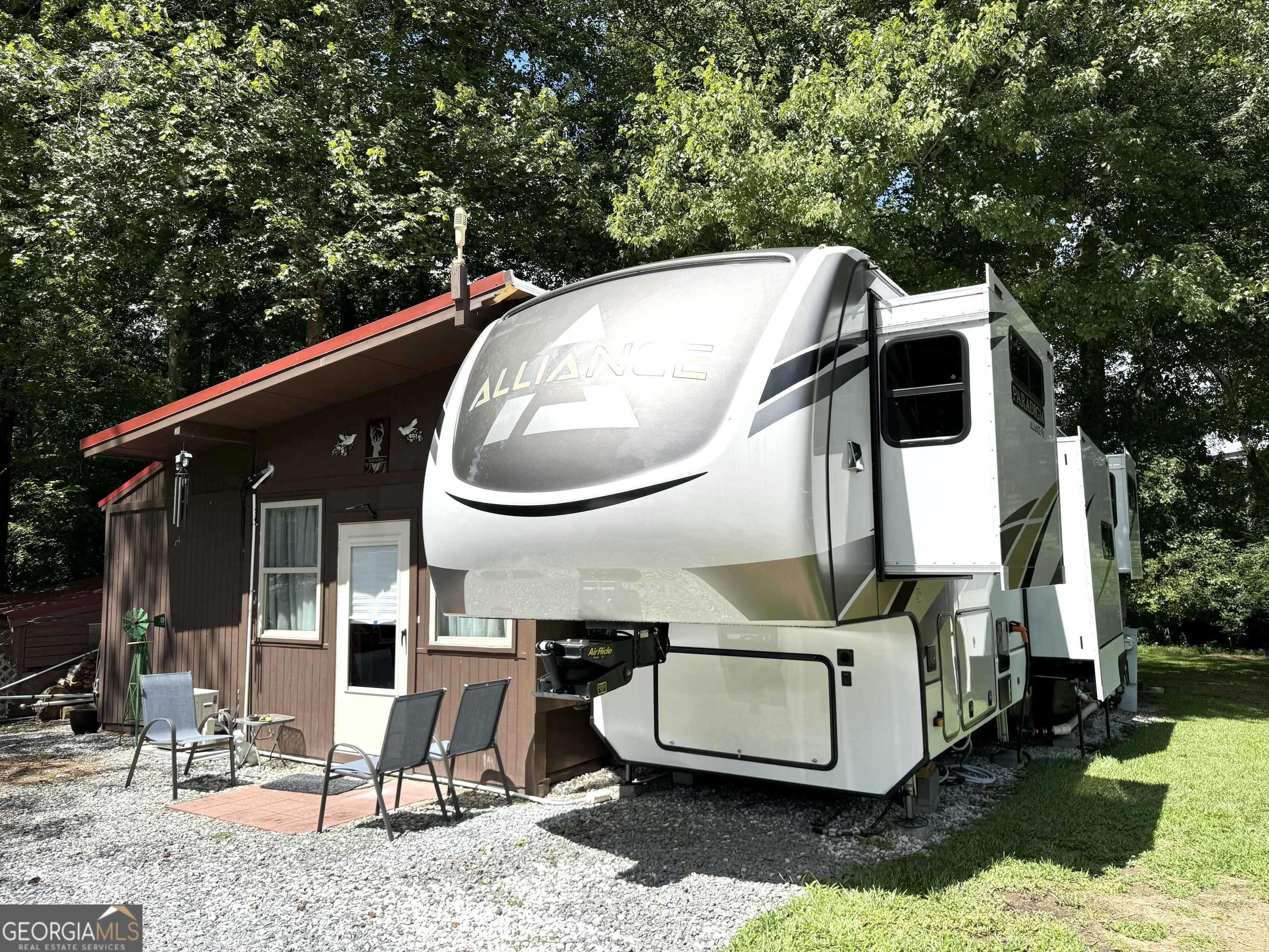 279 Leisure Acres Drive Cleveland, GA 30528 - Photo 23 of 40 a roof deck view with sitting space and garden space