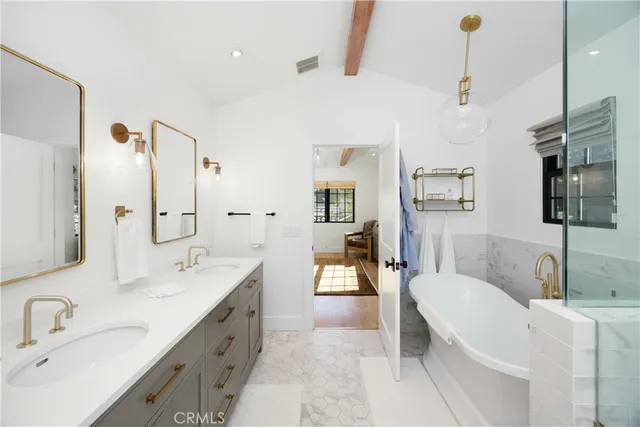 a outdoor living space with furniture