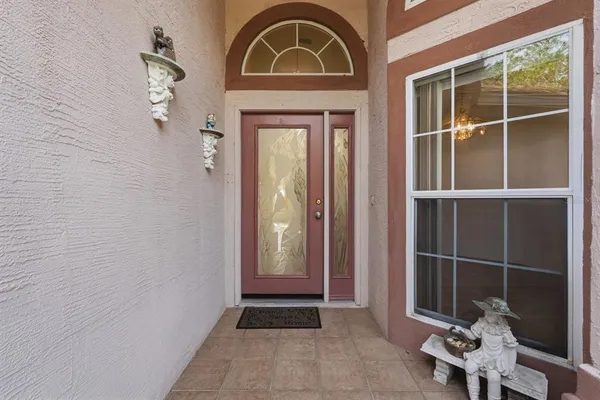a view of front door of house