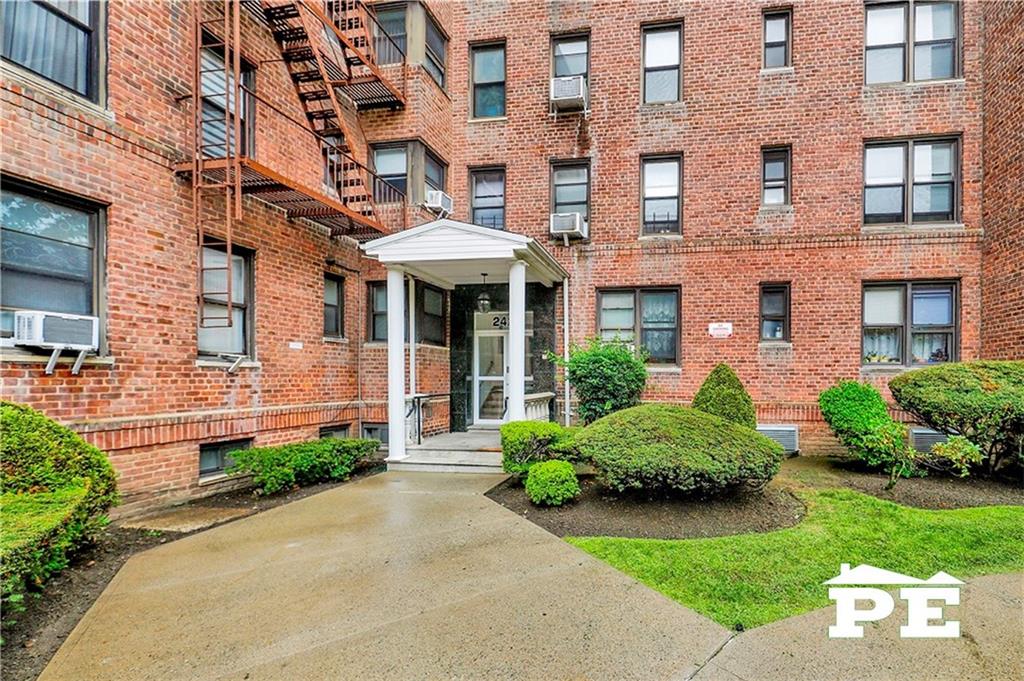 2425 Haring Street, Unit 4G Brooklyn, NY 11235 - Photo 2 of 29 a front view of a building with garden