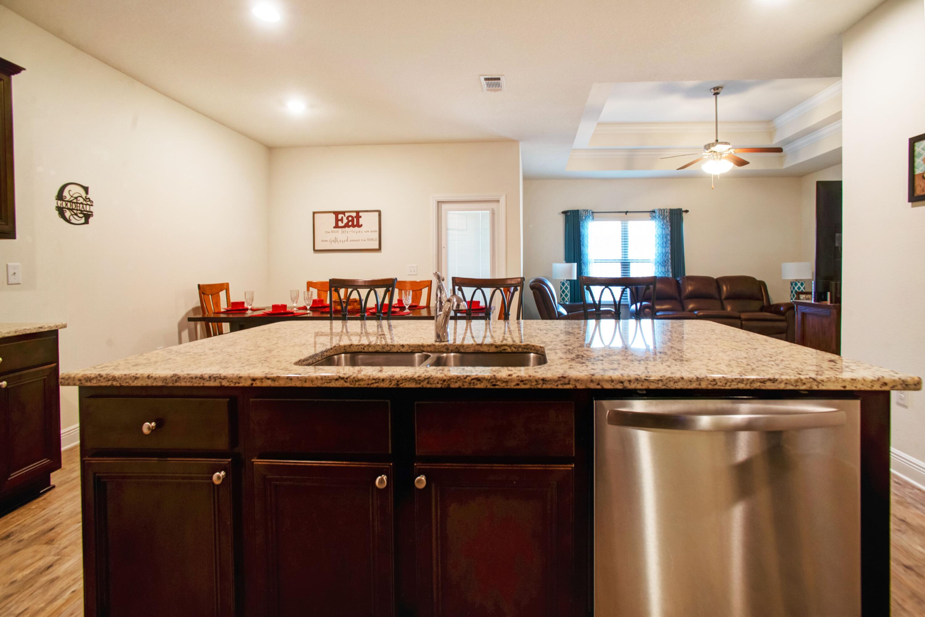 434 Chickadee Street Crestview, FL 32539 - Photo 10 of 38 Granite Topped Kitchen Island