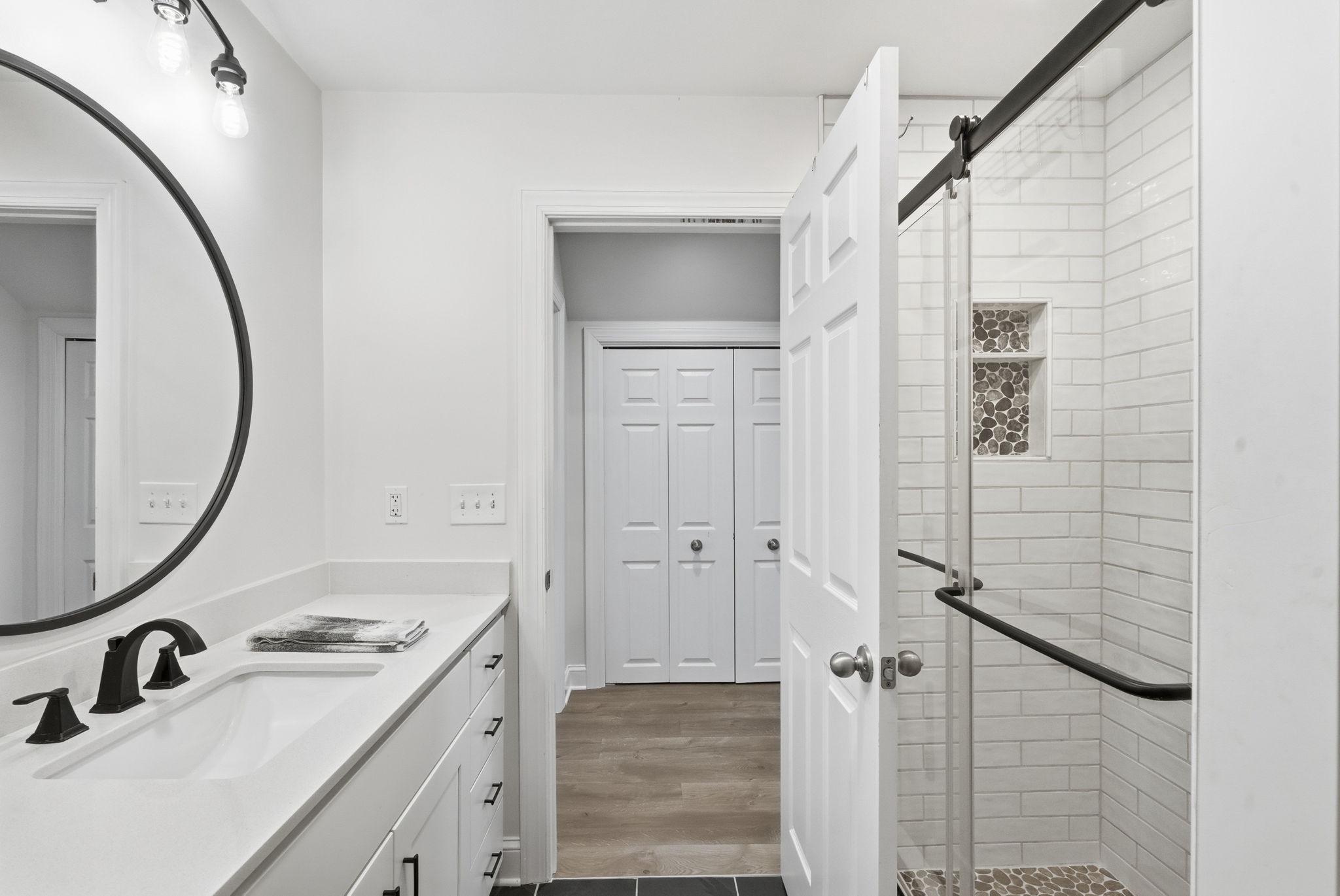 615 Ell Downes Road Henderson, MD 21640 - Photo 37 of 58 Sleek modern second floor bathroom.