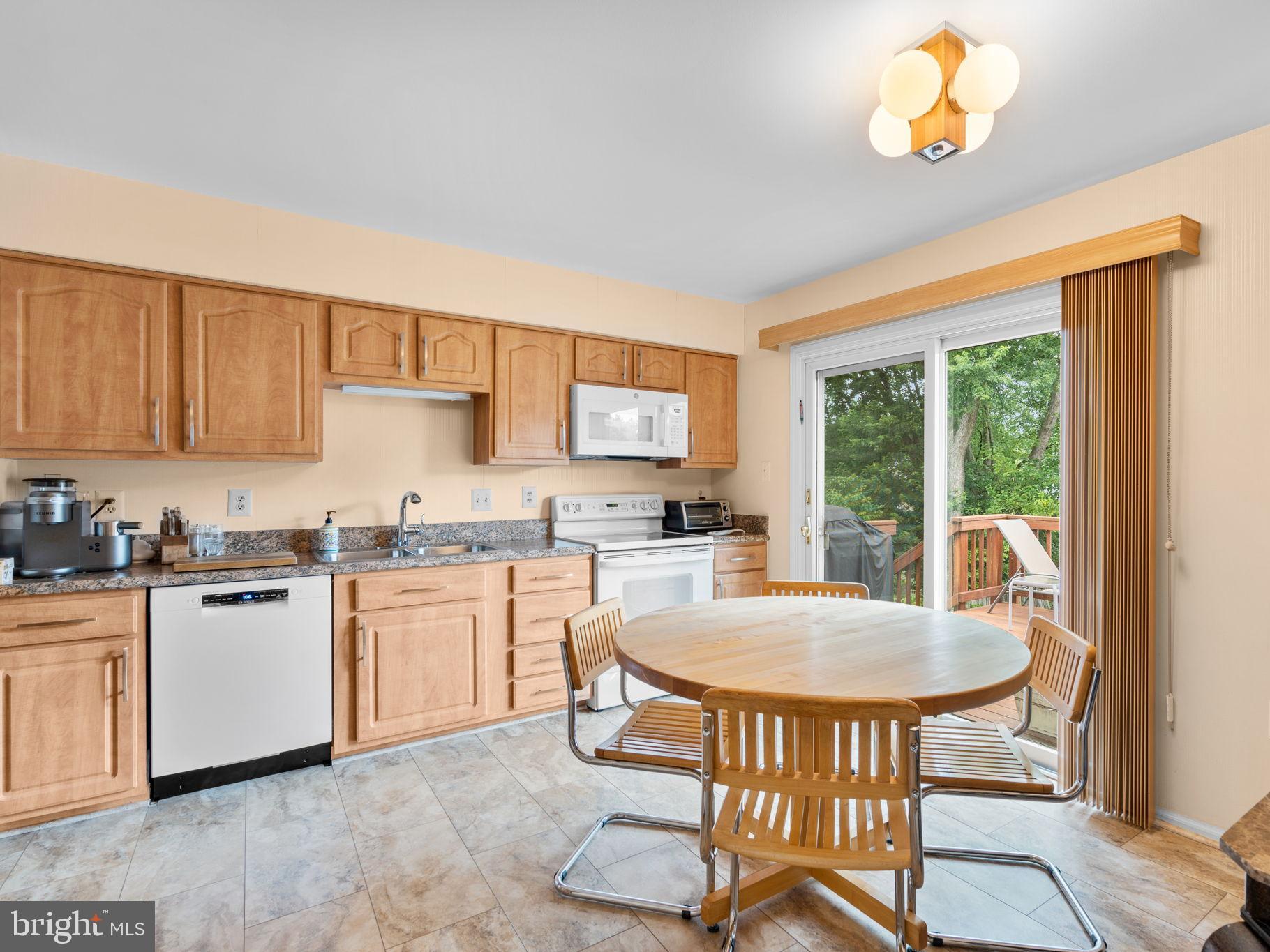 1709 Glastonberry Road Rockville, MD 20854 - Photo 6 of 27 a kitchen with a table chairs and microwave