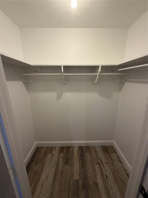 150 Ash Creek Court Springtown, TX 76082 - Photo 7 of 20 Spacious closet with dark wood finished floors