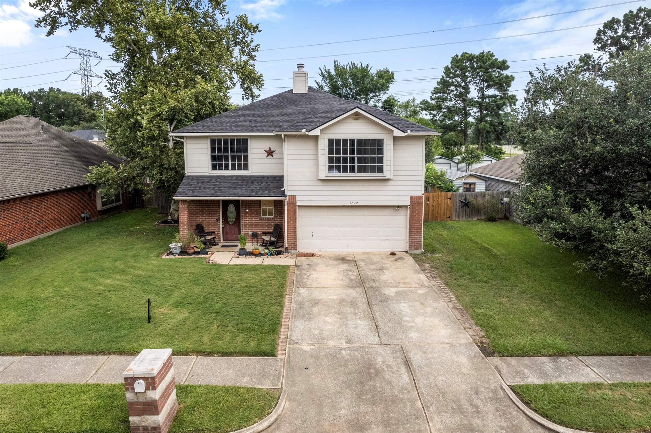 3722 Oaklace Drive Spring, TX 77389 - Photo 37 of 37 a front view of a house with a yard