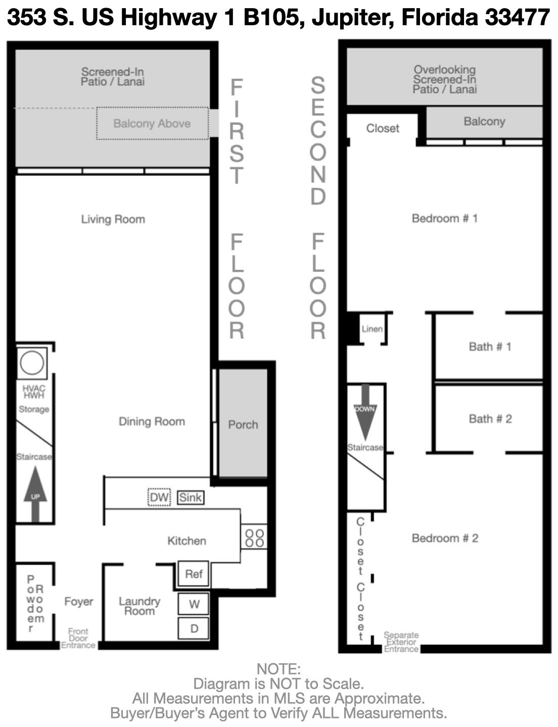 353 Highway 1, Unit B105 Jupiter, FL 33477 - Photo 40 of 40 B105w Floor Plan Final 8 31 2022