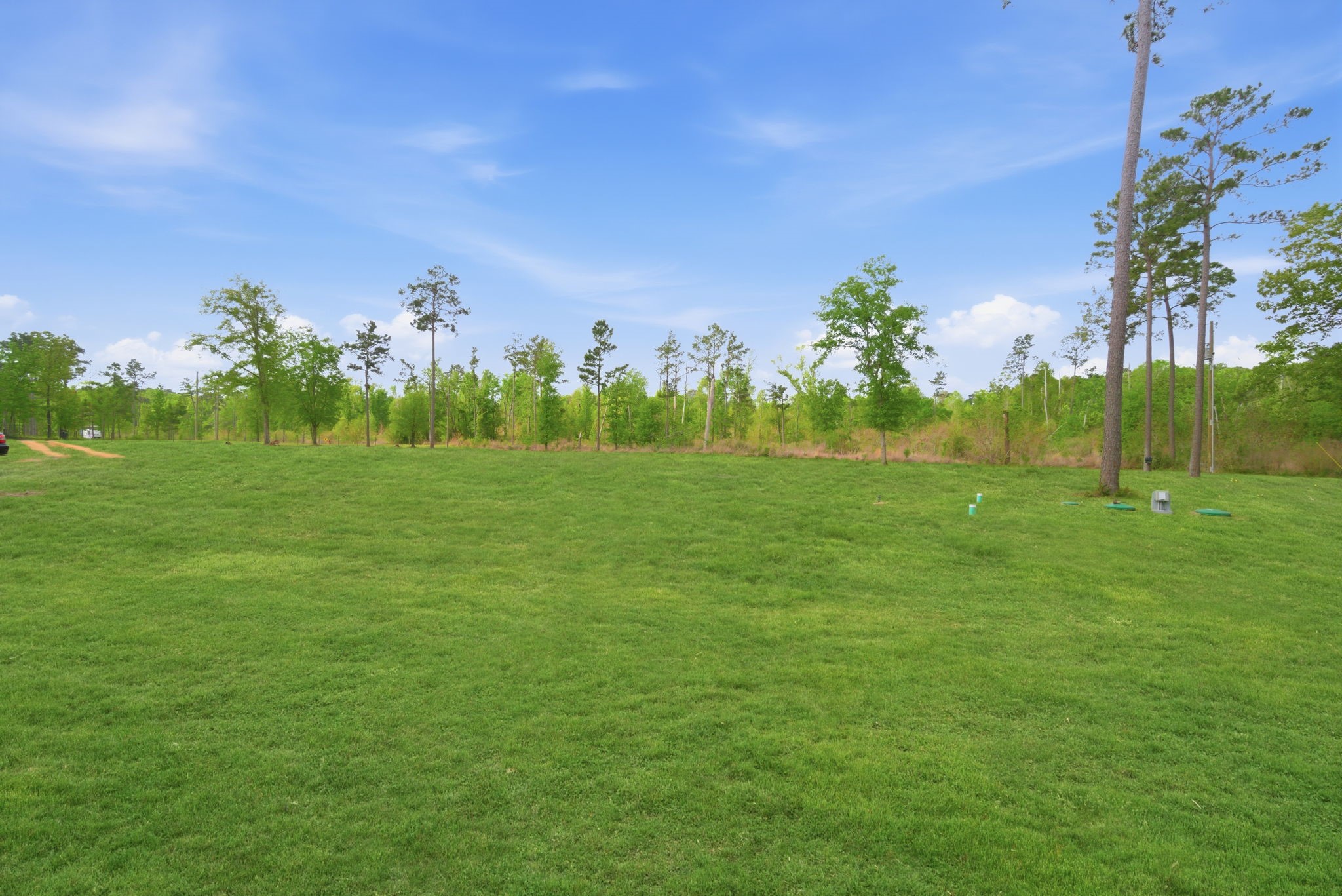 446 Hanson Road Onalaska, TX 77360 - Photo 6 of 27 aerial of side yard with new septic