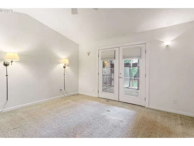 a view of an empty room