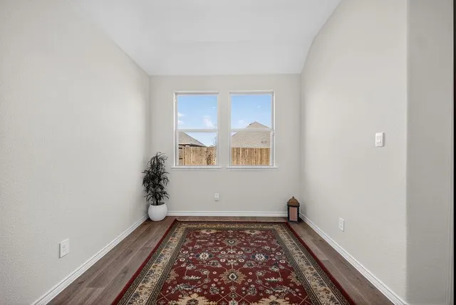 a view of an empty room